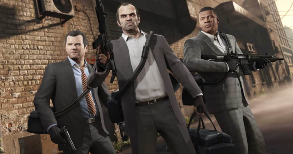 Michael, Franklin y Trevor en GTA 5