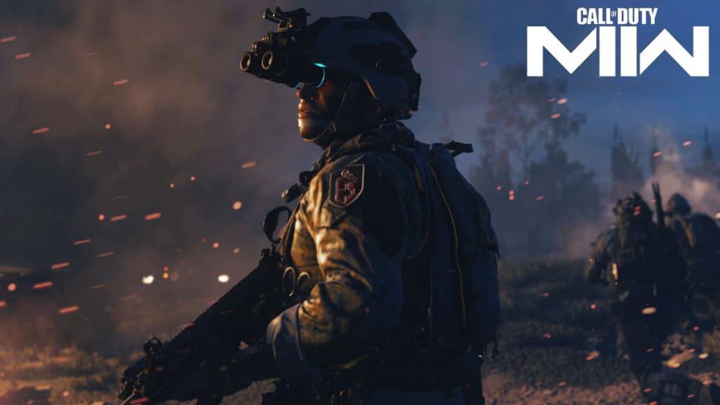 Operador en Modern Warfare 2 misión de guerra nocturna
