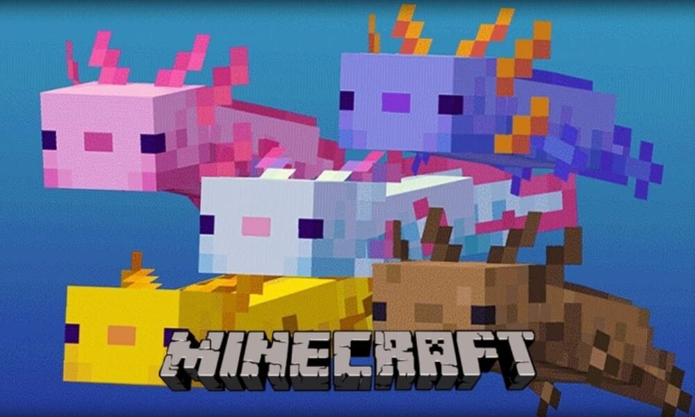 Minecraft axolotls cover