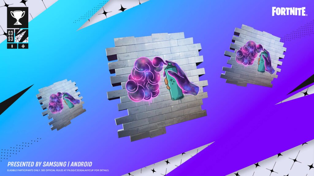 Spray de creación de galaxias en Fortnite