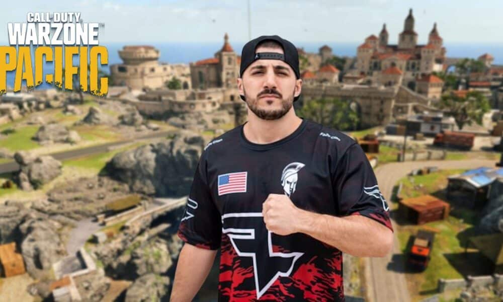 NICKMERCS with Warzone Fortune's Keep map