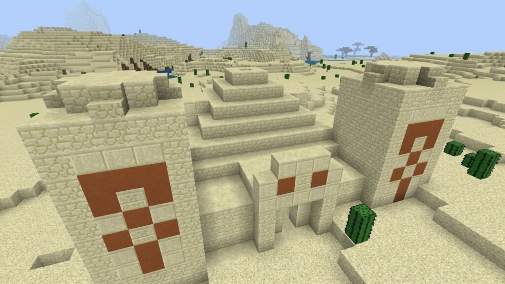 Templo del desierto en Minecraft 