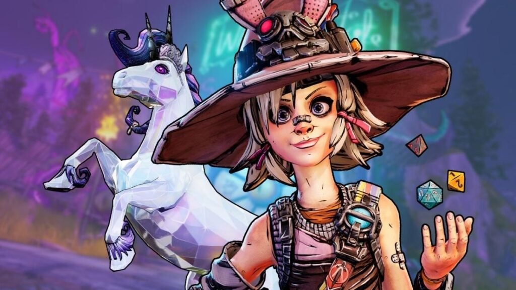 Tiny Tina's Wonderlands con unicornio