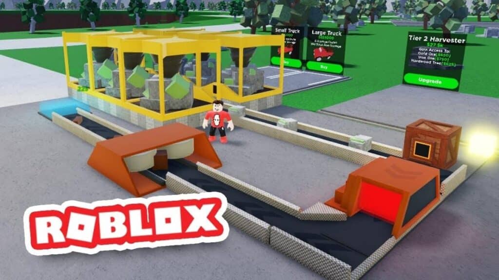 Plano del sitio del simulador de fábrica de Roblox