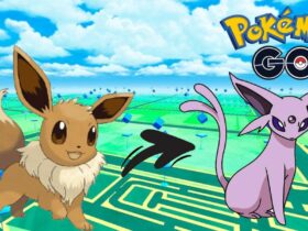 Eevee and Espeon in Pokemon Go