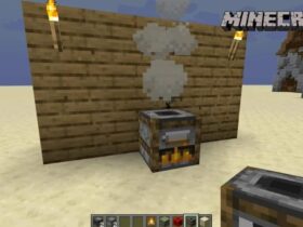 Smoker cooking food in Minecraft