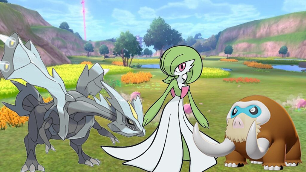 Pokémon Kyurem, Mamoswine y Gardevoir 