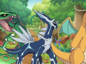 Rayquaza, Dragonite, and Dialga in Pokemon Go