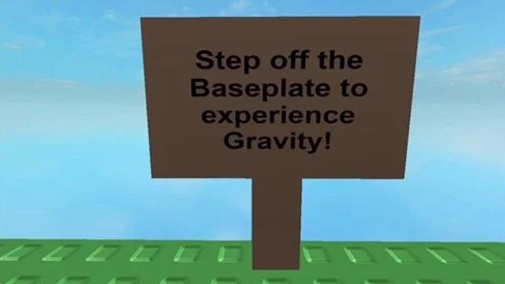 Captura de pantalla del juego Experience Gravity de Roblox