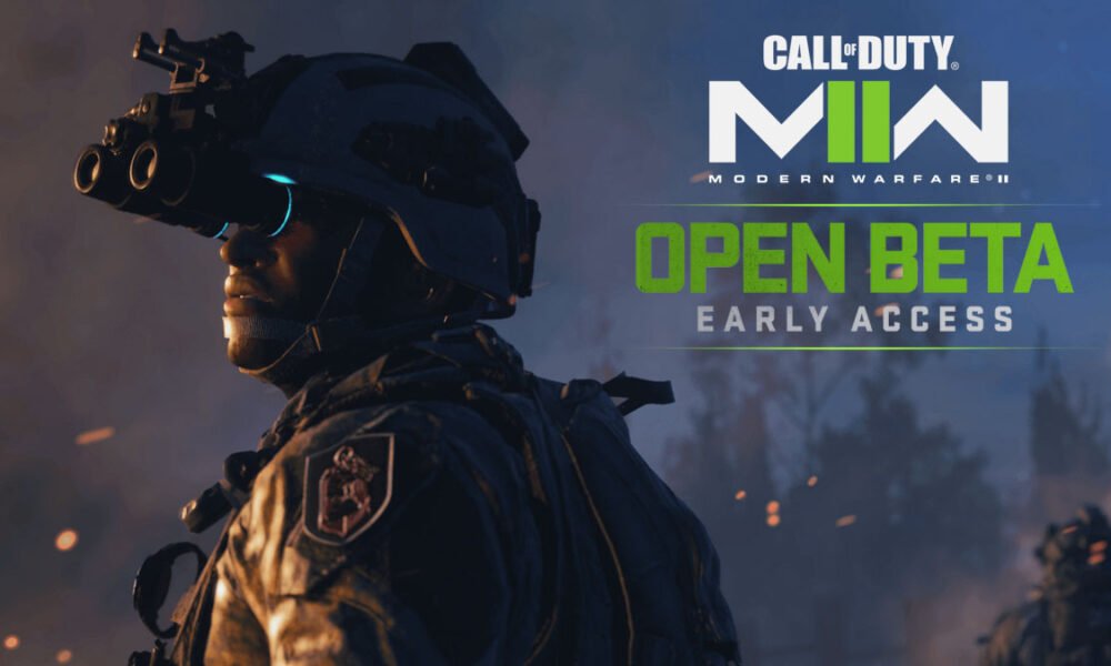 modern warfare 2 operator with open beta logo