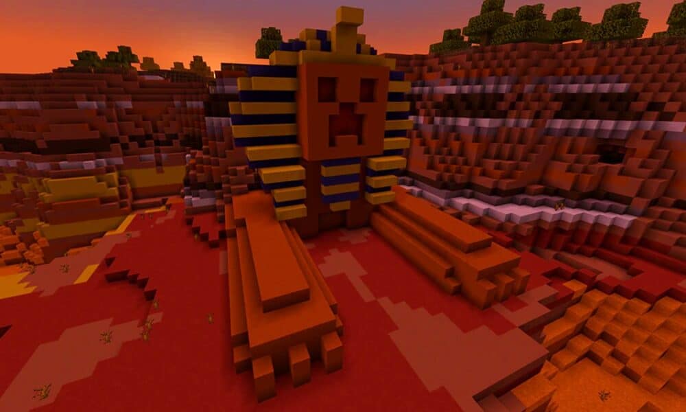 Minecraft replica of Egyptian Pyramids