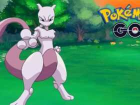 Mewtwo Pokemon posing