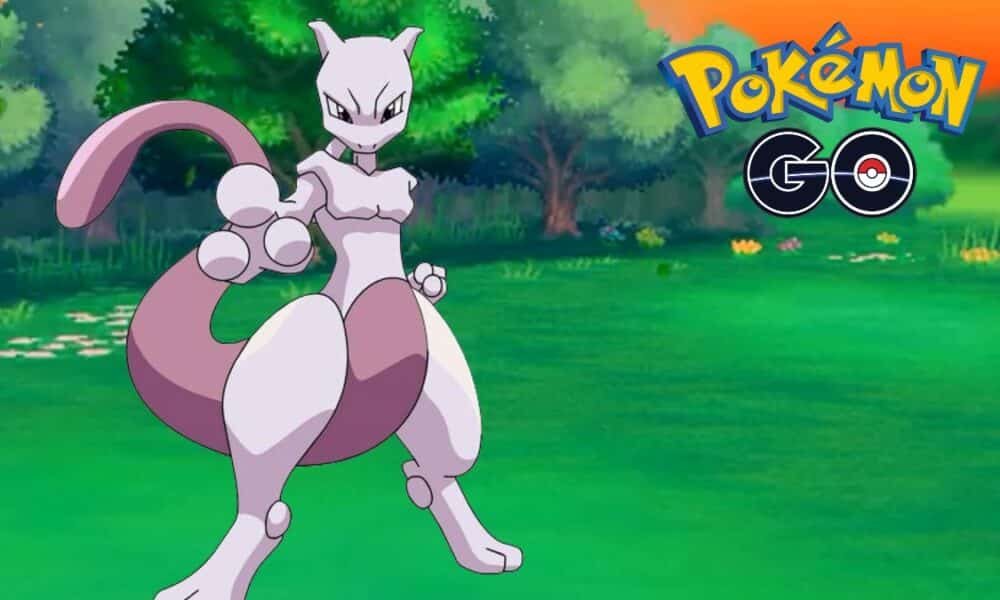 Mewtwo Pokemon posing