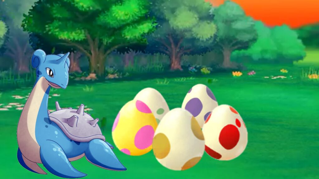 Lapras y diferentes tipos de huevos en Pokemon Go