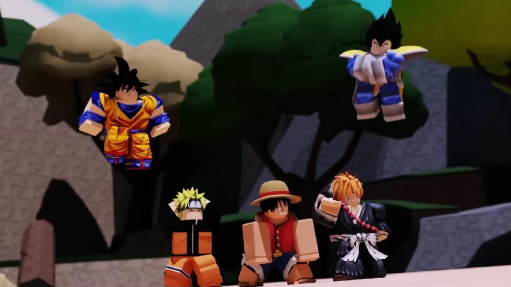 Anime Guerreros personajes Naruto Goku Luffy 