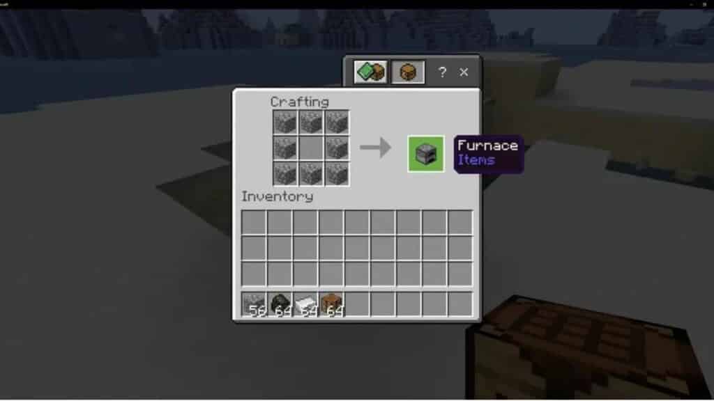 Horno de artesanía en Minecraft