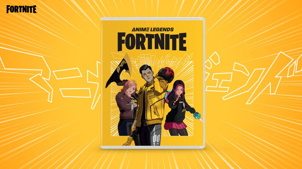 paquete de leyendas del anime fortnite físico 