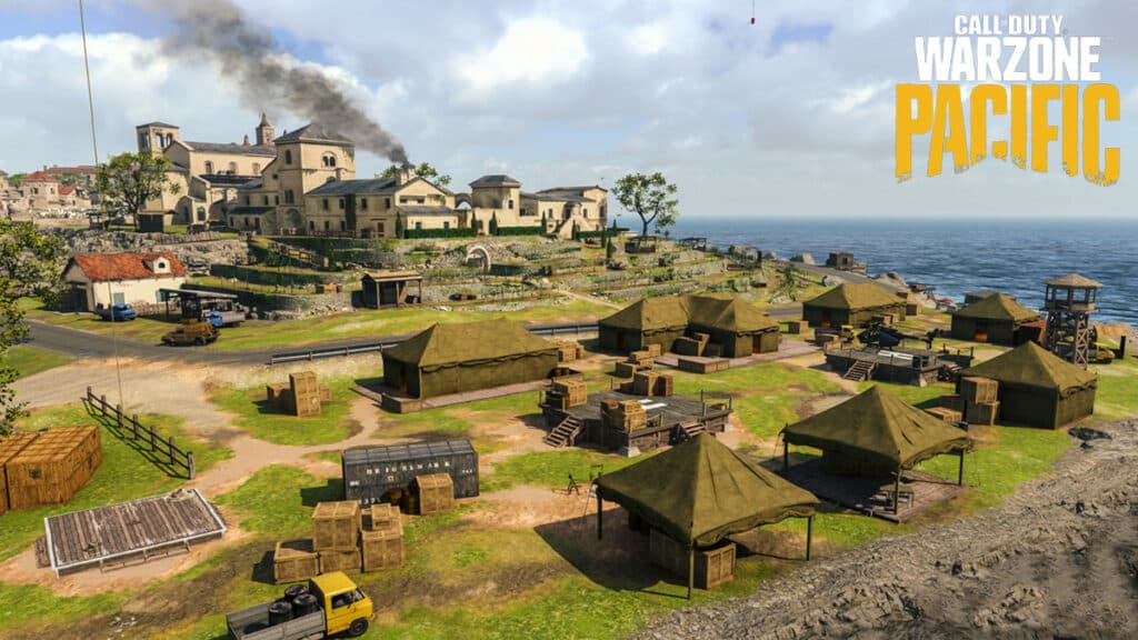 Punto de interés del campamento en el mapa de Warzone Fortune's Keep