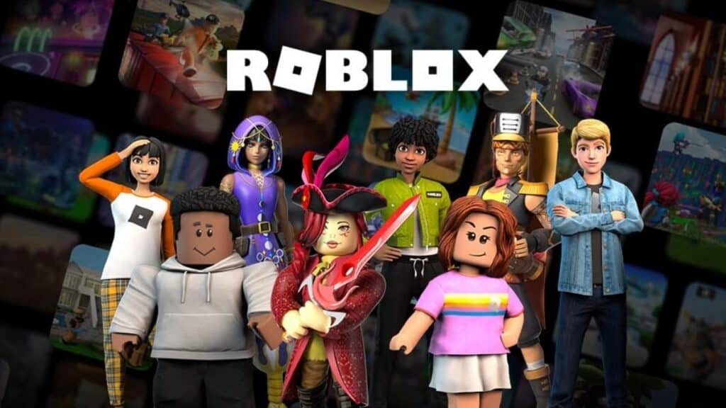 Personajes de la pantalla de título de Roblox en Roblox