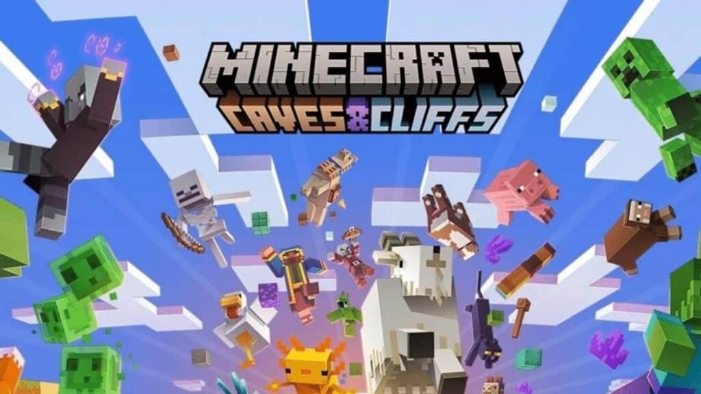 Cuevas y acantilados de Minecraft