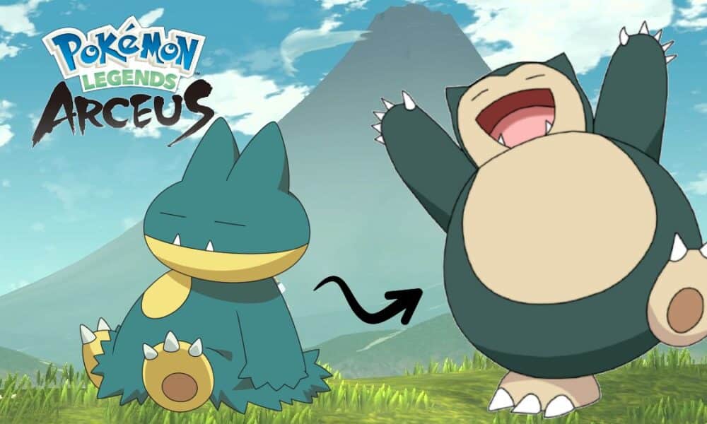 Munchlax and Snorlax in Pokemon Legends Arceus