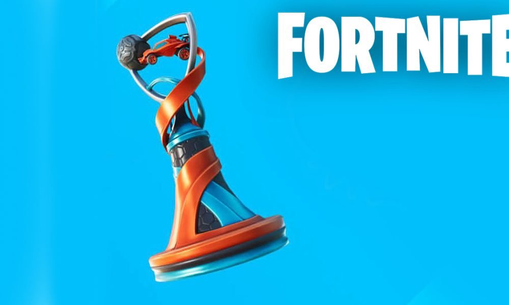 Rocket League trophy in Fortnite