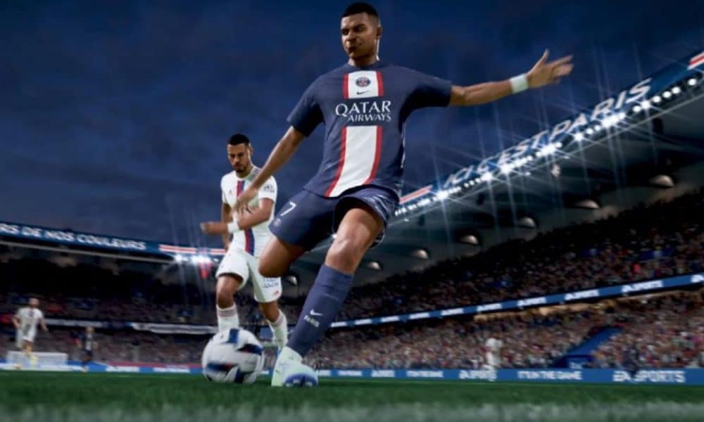 Mbappe shooting in FIFA 23