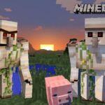 Two Iron Golems from Minecraft