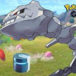 Steelix and Scizor in Pokemon Go with a Metal Coat