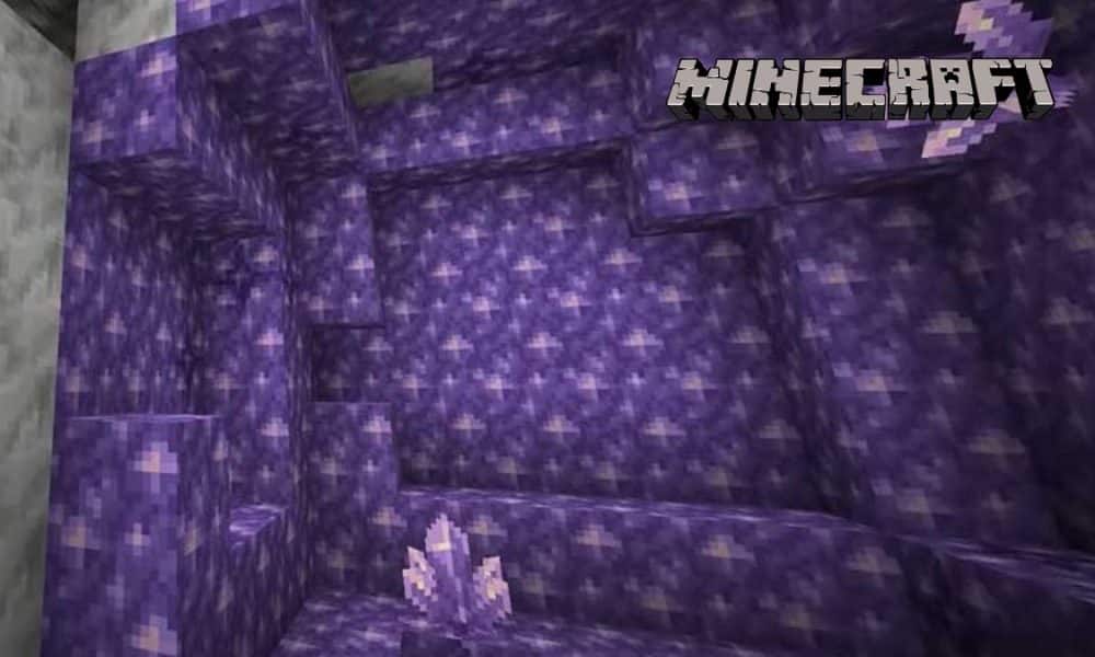 Amethyst geode in Minecraft