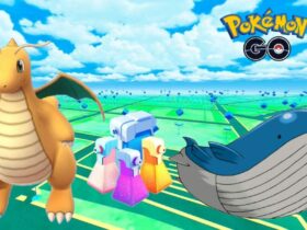 Dragonite and healing items from Pokemon Go