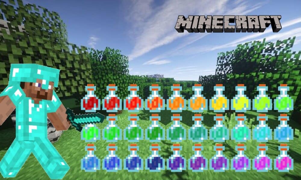 Different types of potions in Minecraft