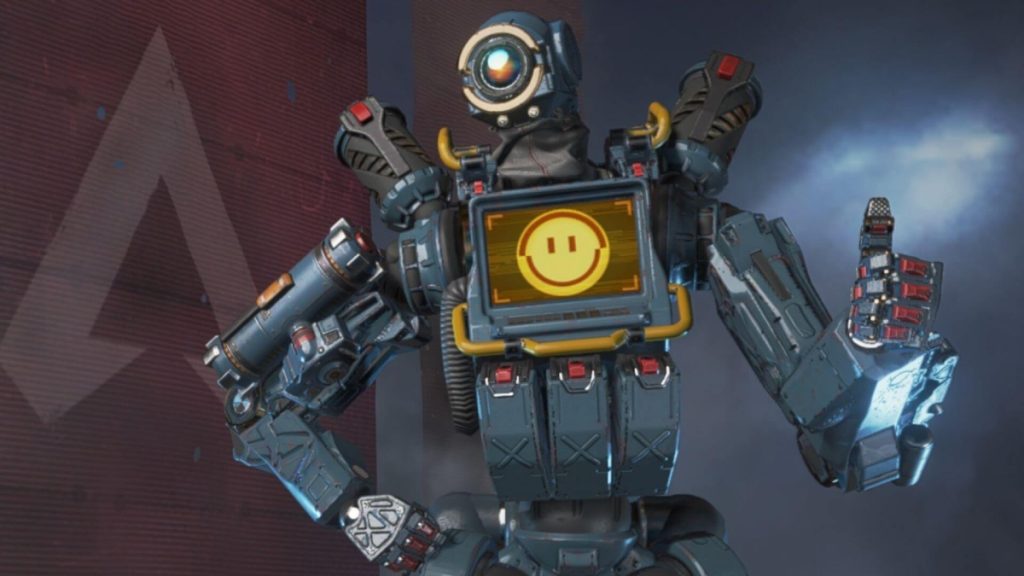 apex legends pathfinder con los pulgares hacia arriba