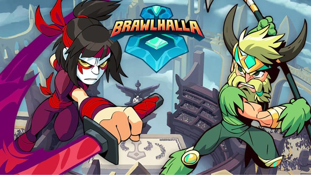 Arte promocional de Brawlhalla con dos personajes