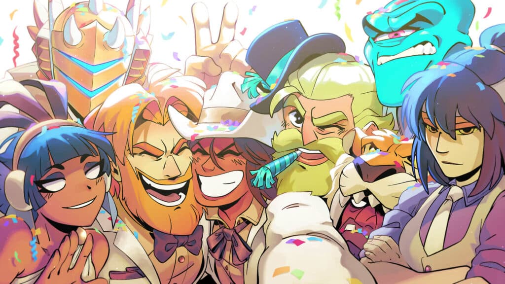 Leyendas de Brawlhalla sonriendo para una foto