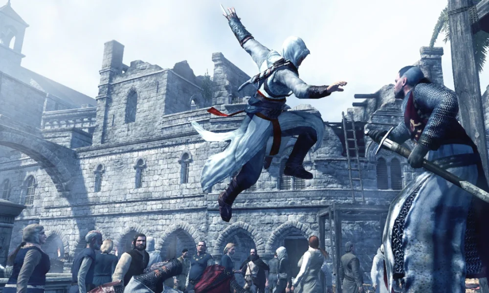 assassin's creed 1 altair mid air