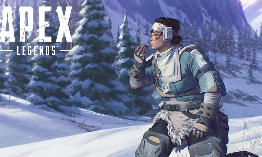 Vantage in the snow in Apex Legends