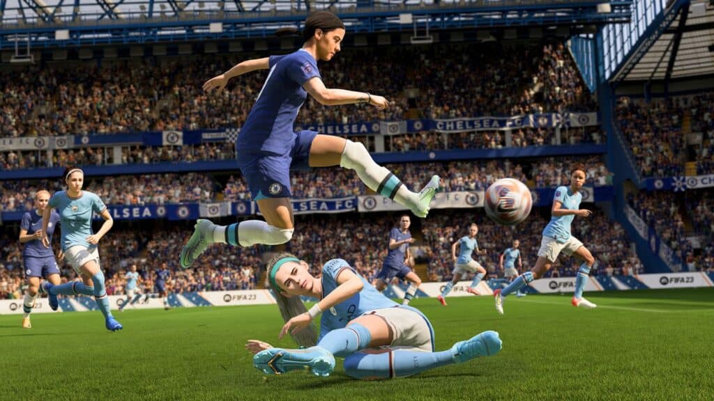 Manchester City Femenino vs Chelsea Femenino en Samford Bridge en FIFA 23