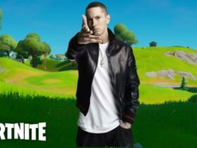 Eminem on Fortnite background