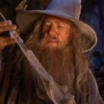 Gandalf with sword in The Hobbit