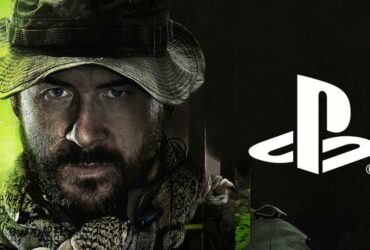 Modern Warfare 2's captain price and playstation logo