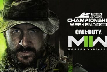 Captain Price in Modern Warfare 2 with CDL Champs logo