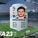 FIFA 23 Khvicha Kvaratskhelia rating