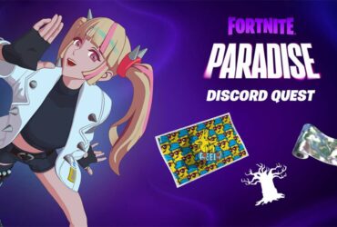 Fortnite character and Paradise Discord Quest rewards