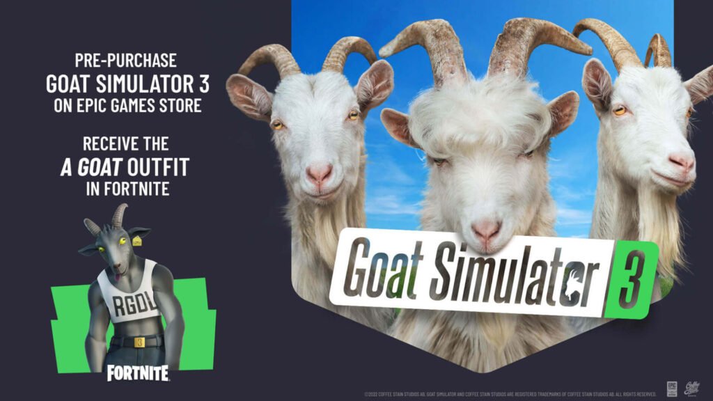 Piel de cabra Fortnite con Goat Simulator 3