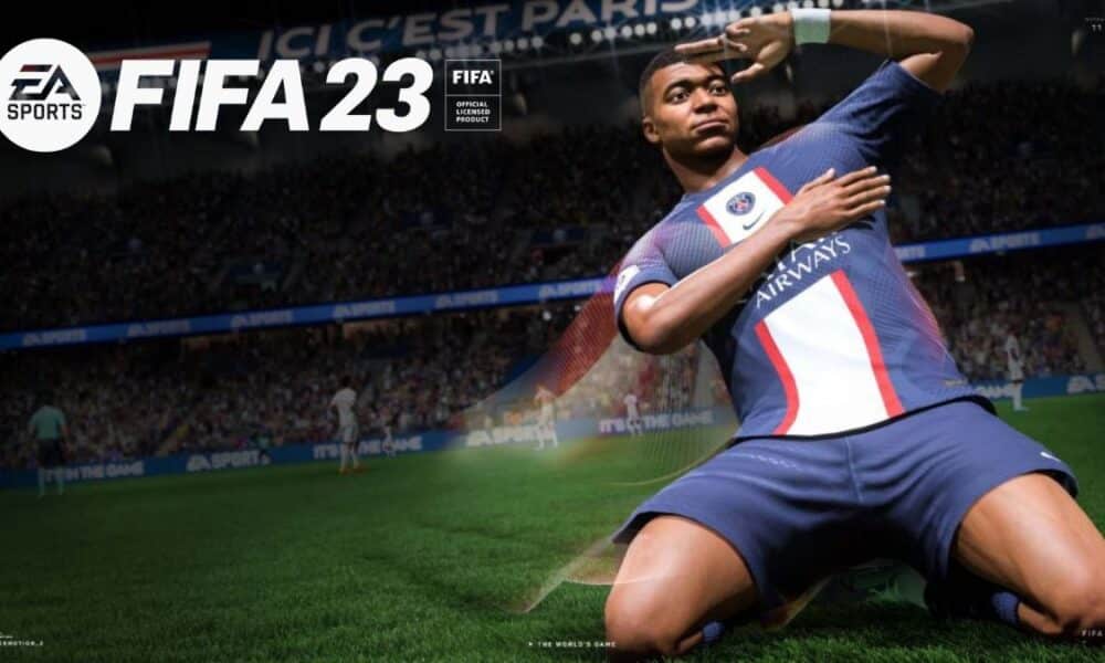 FIFA 23 Mbappe sliding on his knees