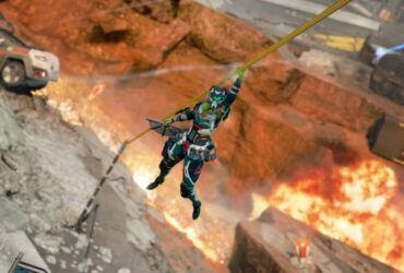 loba ziplining with heirloom in apex legends