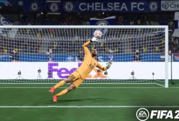 Donarumma making a save in FIFA 23