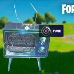 How to tune tv while wearing Byte's Outfit in Fortnite