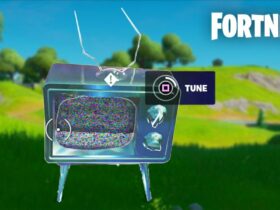 How to tune tv while wearing Byte's Outfit in Fortnite